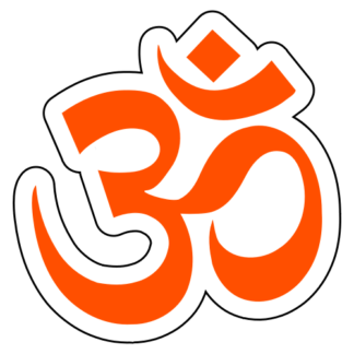 Hinduism Sticker (Orange)